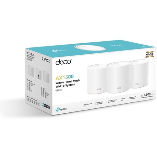 Tp-link deco x10 (3-pack) ax1500 whole home mesh wifi6 brezž Slike