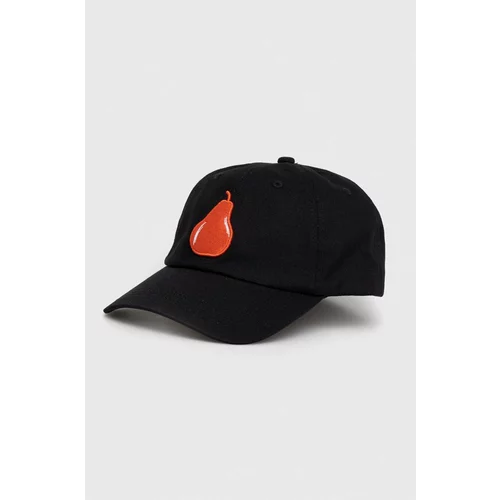 United Colors Of Benetton Bombažna bejzbolska kapa črna barva