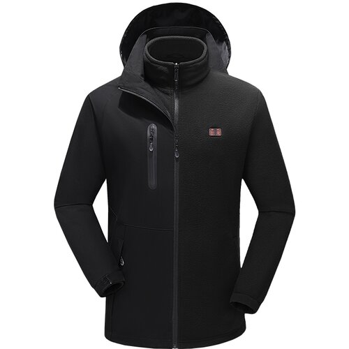 INF Črna ogrevana jakna (baterija ni priložena) 3XL, (21639109) Cene