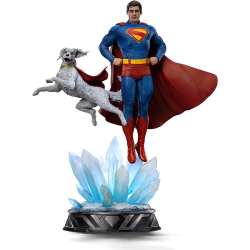 DC Comics Superman in Krypto zbirateljski kip 31cm Slike