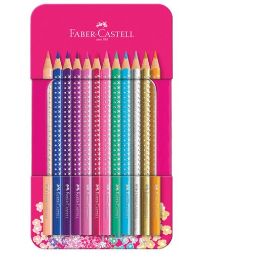  BOJE DRVENE 12BOJA METALNA KUTIJA SPARKLE FABER-CASTELL 201737 Cijene