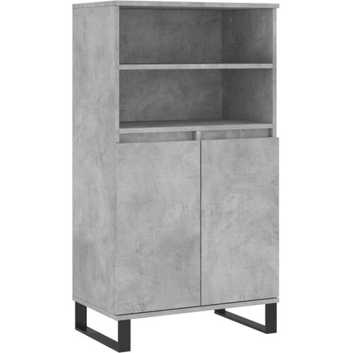 Maison Chic Visoka omara - Komoda - Predalnik betonsko siva 60x36x110 cm inženirski les, (21719733) Cene