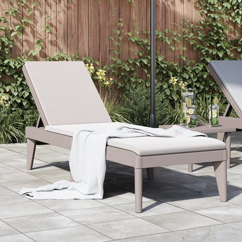 vidaXL Ležaljka za sunčanje boja cappuccina 186 x 60 x 29 cm PP Cijene