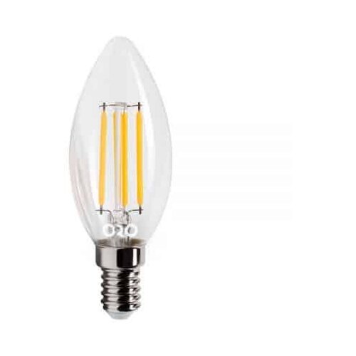 ORO LED sijalka fillament E14 C30 6W 806lm svečka nevtralno bela 4000K steklena Cene