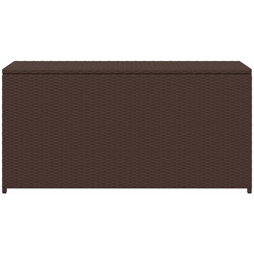  Vrtna kutija za pohranu od poliratana smeđa 120 x 50 x 60 cm Slike