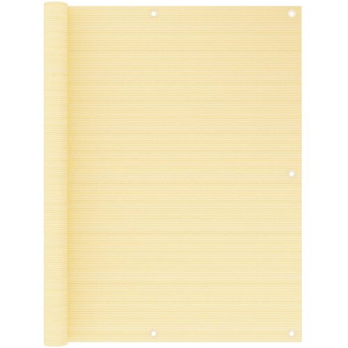 Balkonski zastor bež 120 x 300 cm HDPE Cijene