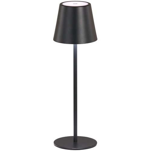 Fischer & Honsel Črna LED namizna svetilka s kovinskim senčilom (višina 36,5 cm) Viletto – Cene