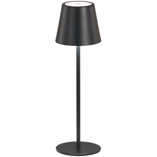 Fischer & Honsel Črna LED namizna svetilka s kovinskim senčilom (višina 36,5 cm) Viletto –
