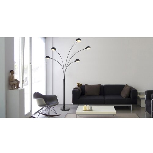 Globo 58228NB - podna lampa seymour 5xE14/40W/230V crna Slike