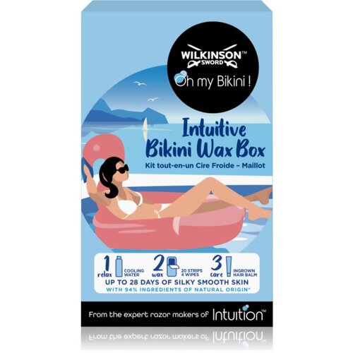 Wilkinson Sword Intuitive Bikini Wax set za depilacijo bikini linija in pazduhe 1 kos Cene