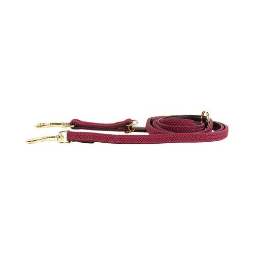 Kentucky Dogwear Pasji povodec Plaited Nylon, dolžina 200 cm, vel. L - bordeaux Slike