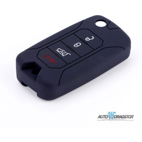 888 Car Accessories silikonska navlaka za ključeve crna jeep APT1035.02.B Slike