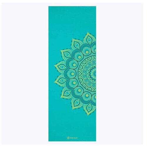 GAIAM premium Printed joga blazina 6mm (173cm)-turkizn Slike
