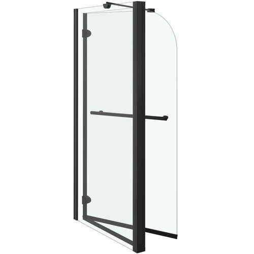  Dvostruka preklopna tu&amp;scaron;-kabina ESG 120 x 68 x 130 cm crna Slike