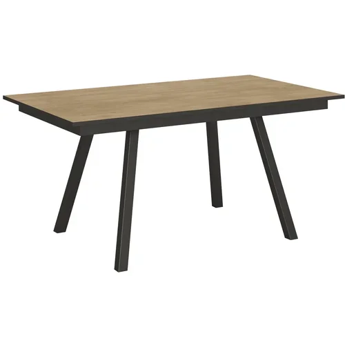 Itamoby   Mirhi (90x160/220 cm) - hrast, barva nog: antracit - raztegljiva jedilna miza, (20842869)
