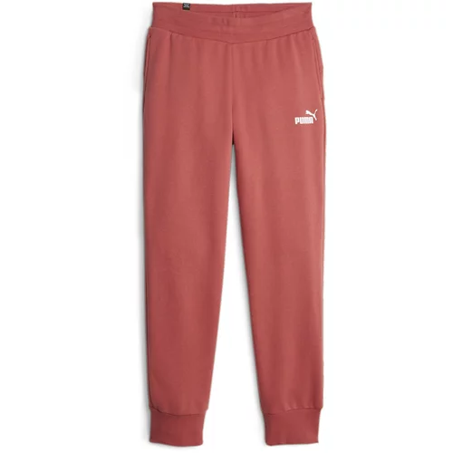 Puma Sportske hlače 'Essentials' lubenica roza / bijela