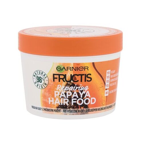 Garnier fructis hair food papaya hranjiva maska za o&amp;scaron;tećenu kosu 390 ml Slike