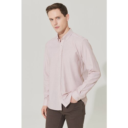 ALTINYILDIZ CLASSICS Men's White-tile Slim Fit Slim Fit Button-down Collar Dobby Shirt Slike