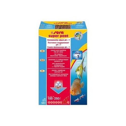 Sera super Peat Filtracioni materijal za slatkovodne akvarijume, 500g Slike
