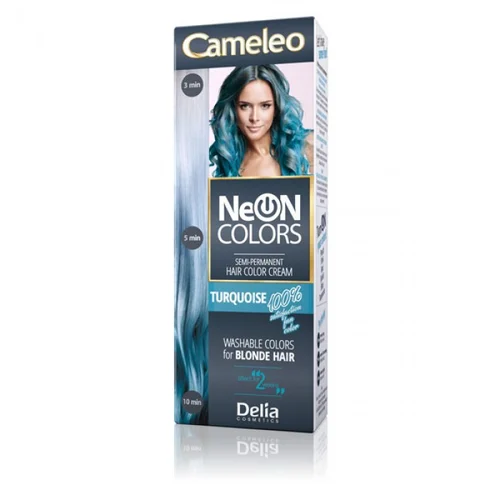 Delia CAMELEO - NEON COLORS Polutrajna farba za kosu - tirkizna 60ml