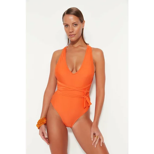 Trendyol Swimsuit - Orange - Plain