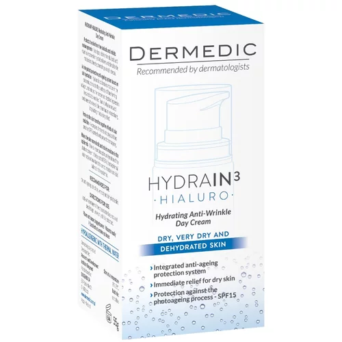Dermedic Hydrain3 Hialuro, hidratantna dnevna krema proti gubam