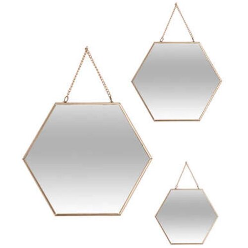 Atmosphera Ogledalo zlatno x3 29,5x0,5x26cm Cijene