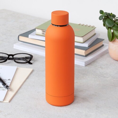 REX International Oranžna steklenica za vodo za na pot iz nerjavečega jekla 500 ml &amp;ndash; Slike