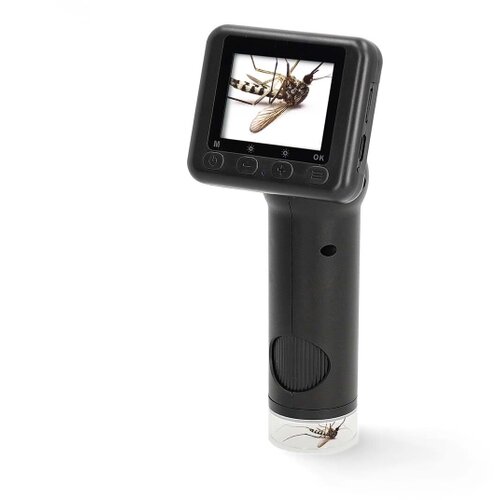 Nedis MCAM2424BK - Mikroskopska digitalna kamera 1080p, 30fps, 48MP, 1000 mAh Slike