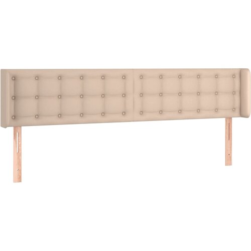 Maison Chic vzglavna omarica - nočna omarica - posteljna omarica z ušesi kapučino 183x16x78/88 cm umetno usnje, (21709071) Cene