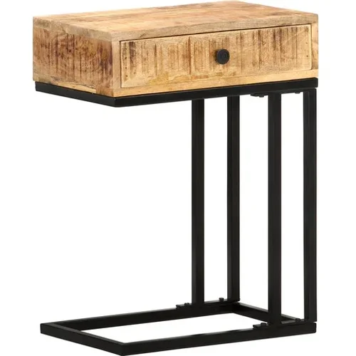  Stranska mizica U-oblike 45x30x61 cm trmangov les
