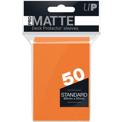 Ultra PRO omoti za karte - PRO-Matte 50ct Standard Deck Protector sleeves: Orange Cene