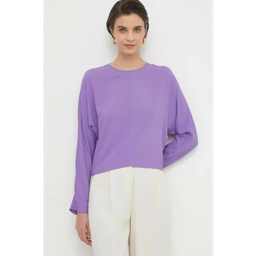 Sisley Bluza za žene, boja: ljubičasta, bez uzorka