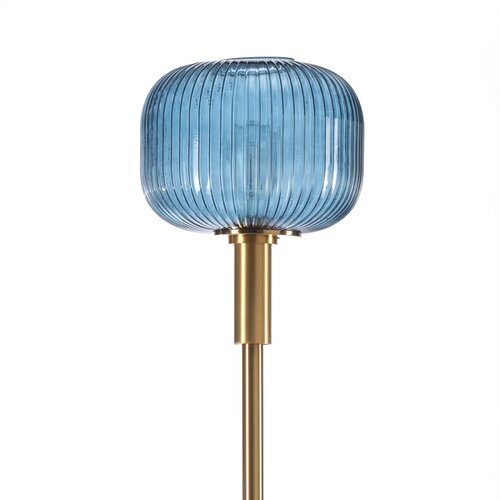  onli - podna lampa doroty 1xE27/22W/230V plava/zlatna Slike