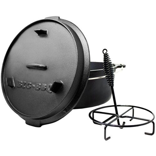 Klarstein Guernsey, vrhunski lonec iz litega železa, 12.0 barbecue lonec, lito železo, nogice, velikost XL/12 qt/13,6 l Cene