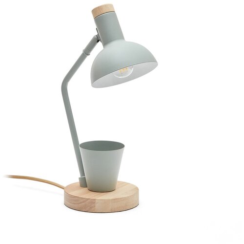 Kave Home Mentol zelena stolna lampa s metalnim sjenilom (visina 37 cm) Katia &amp;ndash; Slike