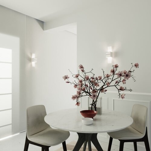 Nice Lamps Bela stenska svetilka Carlo &amp;ndash; Slike