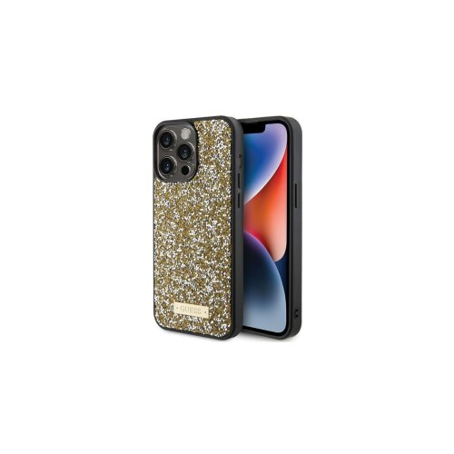  ORIGINALNA FUTROLA GUESS RHINESTONE METAL LOGO HARDCASE GUHCP15LPFGSBSD ZA IPHONE 15 PRO ŽUTA Cijene