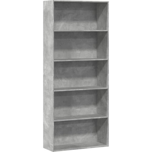 vidaXL Knjižna omara betonsko siva 80x30x189 cm inženirski les Cene