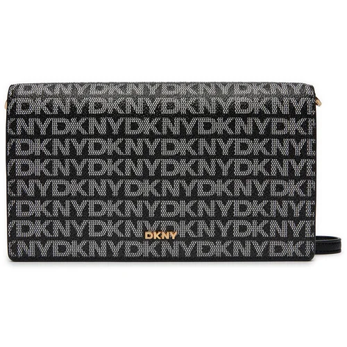 Dkny Pismo torbica 'FARAH' crna / bijela