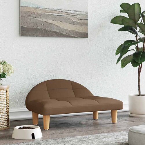  Krevet za pse smeđi 70x52x30 cm od tkanine Cijene