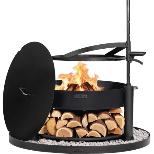 COOKKING Vrtno kuri&scaron;če MONTANA X 80 cm + re&scaron;etka + pokrov + podstavek Cene