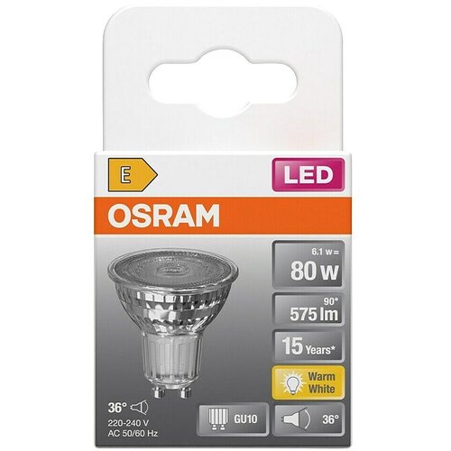 Osram LED svetlobni vir (GU10, Ni mogoče zatemniti, Toplo bela, 575 lm, 6,1 W) Cene