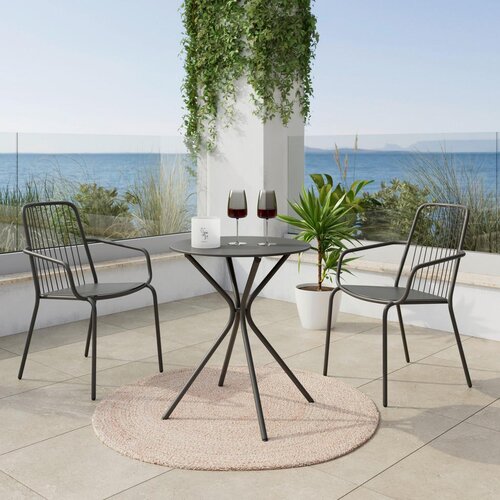 Modern Living Set Za Balkon Rose, Antracir, 3-Delno Slike