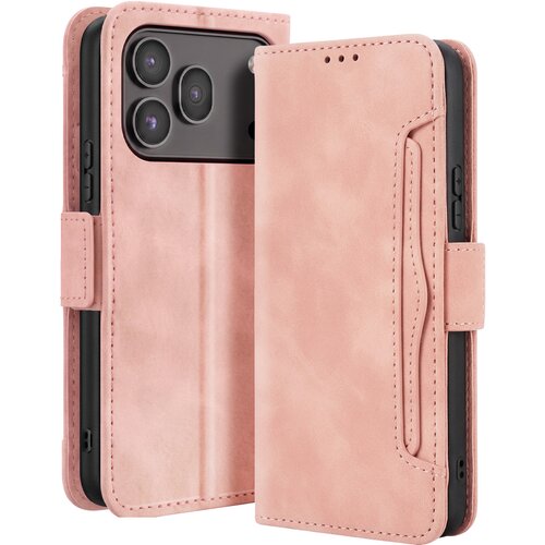 AVIZAR Folio Etui za Honor 600 / 600 Pro, Vintage Dizajn s Funkcijo Stojala za Video, Roza, (5000274567) Cene