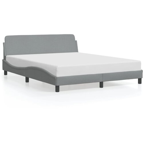 VidaXL Okvir za krevet Dover svjetlosivi 152x203 cm od tkanine - Svjetlosiva 152 x 203 cm Slike