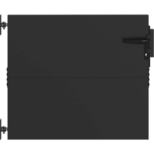 vidaXL Vrtna vrata Črna 85 x 100 cm Jeklo s pra&scaron;nim premazom, (5000300956) Cene