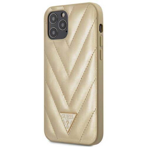 Guess ovitek GUHCP12MPUVQTMLBE za iPhone 12 / 12 Pro - zlat Slike