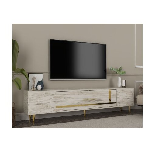 Hanah home tv polica Dekop1 ephesus marble gold Cene