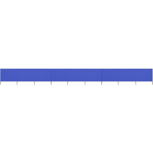  Vjetrobran s 9 panela od tkanine 1200 x 160 cm azurno plavi Slike